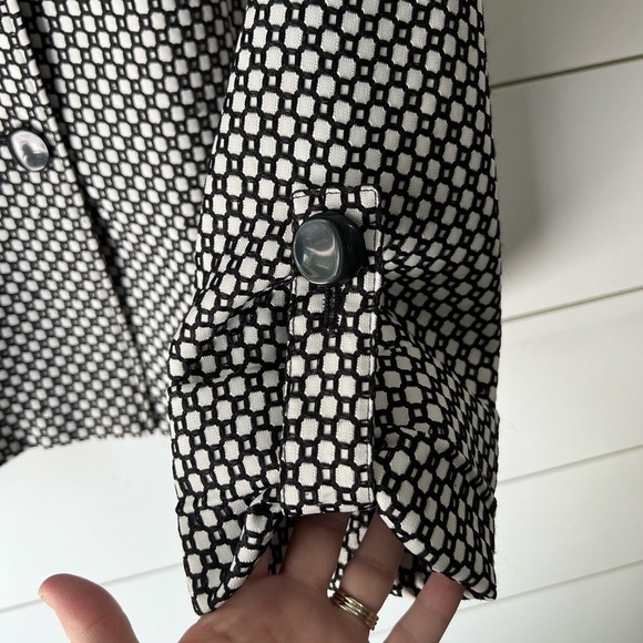 Vintage Nvcard black and white coat. - Picture 4 of 10